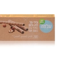 גלילי ופל במילוי קרם בטעם אגוז