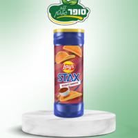 חטיף תפוח אדמה עם תיבול בטעם ברבקיו - stax