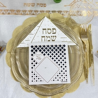 צלחות בלה 10.4' (10 יח') שקוף זהב