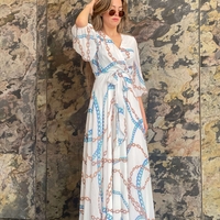 Dress לבן שיפון