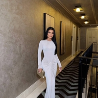Lw dress 4 אפשרויות קשירה בצבע בז/שחור