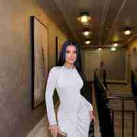 Lw dress 4 אפשרויות קשירה בצבע בז/שחור