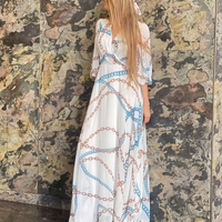 Dress לבן שיפון