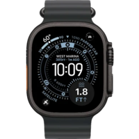 שעון חכם אפל Apple Watch Ultra 3 49mm black titanium with black ocean band cellular