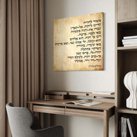 תמונה זכוכית יהדות ויודאיקה - מזמור לתודה דגם 1040