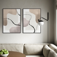 זוג תמונות קנבס או זכוכית דגם 1193