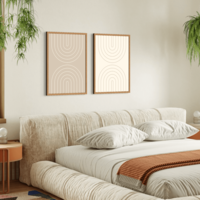 זוג תמונות קנבס או זכוכית דגם 1205