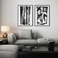 זוג תמונות קנבס או זכוכית דגם 1201