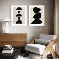 זוג תמונות קנבס או זכוכית דגם 1202