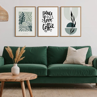 סט שלישיית תמונות קנבס או זכוכית דגם 1170