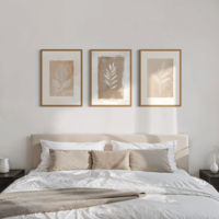 סט שלישיית תמונות קנבס או זכוכית דגם 1174