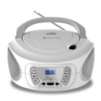 רדיו דיסק נייד עם שלט אלקטרה Electra Bluetooth 5.3 ECDX-188 - יבואן רשמי - צבע לבן