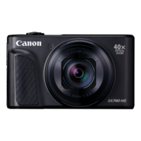 מצלמה דיגיטלית כולל נרתיק מקורי וחצובה קנון Canon PowerShot SX740 HS Lite Edition Travel Kit - תפריט בעברית - 3 שנות אחריות - צבע שחור