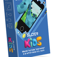 קונסולת משחק חינוכית לילדים סליידר קידס SLIDER K40 - יבואן רשמי - צבע כחול