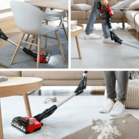 שואב אבק אלחוטי חובט עם מוט גמיש בוש BOSCH Unlimited Serie 7 BCS711PET - תוצרת גרמניה - שנתיים אחריות + 8 שנות אחריות למנוע יבואן רשמי