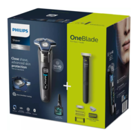 מארז מכונת גילוח נטענת לשימוש רטוב/יבש + מכשיר גילוח OneBlade לפנים ולגוף PHILIPS S7887/78 - שנתיים אחריות יבואן רשמי