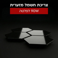 פלטת שבת מתחברת מודולרית מזכוכית סט זוגי יוניברס UNIVERSE NRI-956X2 - יבואן רשמי - צבע שחור
