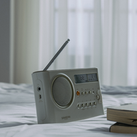 מערכת רדיו דיגיטלי עם בלוטות' סאנג'ין SANGEAN PR-D4BT - שנתיים אחריות יבואן רשמי - צבע קרם פסטל