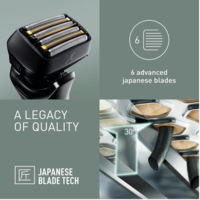 מכונת גילוח עם מתקן שטיפה פנסוניק Panasonic Series 900+ ES-LS9A - שנתיים אחריות יבואן רשמי