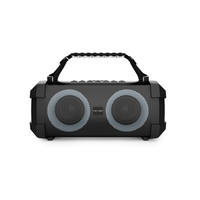 רמקול בידורית ניידת עם מיקרופון אלחוטי סאפה SAFA T-1BT 40W - שנתיים אחריות יבואן רשמי - צבע שחור