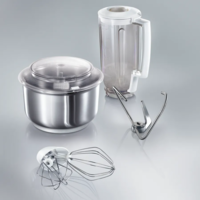 מיקסר 1000W משולב אביזרים ובלנדר 6.2 ליטר BOSCH MUM6N21 - יבואן רשמי!