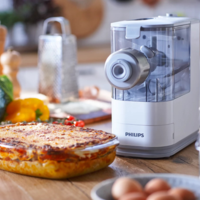 מכונה להכנת פסטה ואטריות אוטומטית פיליפס PHILIPS Viva HR2345/19 - שנתיים אחריות יבואן רשמי