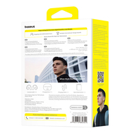 אוזניות אלחוטיות פתוחות בעיצוב קליפס בזוס Baseus Bowie MC1 - יבואן רשמי - צבע לבן