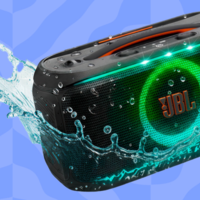 רמקול מסיבות נייד בידורית עם מיקרופון אלחוטי JBL PartyBox On-The-Go 2 - יבואן רשמי - צבע שחור