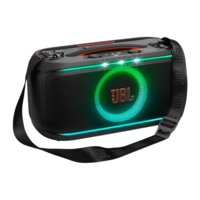 רמקול מסיבות נייד בידורית עם מיקרופון אלחוטי JBL PartyBox On-The-Go 2 - יבואן רשמי - צבע שחור
