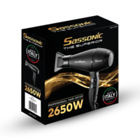 מייבש שיער מקצועי 2650W תוצרת איטליה ססוניק Sassonic The Superior ESE-7000 - שנתיים אחריות יבואן רשמי!