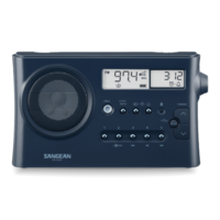 מערכת רדיו דיגיטלי עם בלוטות' סאנג'ין SANGEAN PR-D4BT - שנתיים אחריות יבואן רשמי - צבע כחול כהה