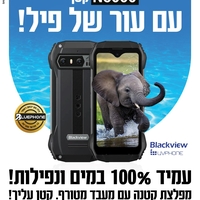 טלפון סלולרי תומך כשר קשיח בלאקויו BlackView N6000 256GB 8GB RAM - כולל בחירת גרסה! יבואן רשמי!
