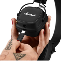 אוזניות אלחוטיות מרשל Marshall Major IV - צבע שחור