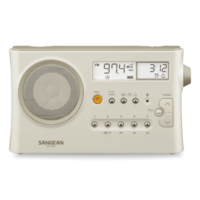 מערכת רדיו דיגיטלי עם בלוטות' סאנג'ין SANGEAN PR-D4BT - שנתיים אחריות יבואן רשמי - צבע קרם פסטל