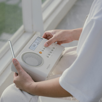 מערכת רדיו דיגיטלי עם בלוטות' סאנג'ין SANGEAN PR-D4BT - שנתיים אחריות יבואן רשמי - צבע קרם פסטל