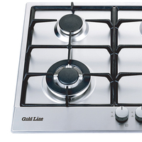 כיריים גז 4 להבות BUILT-IN גולד ליין Gold Line PREMIUM ATL-4510 - יבואן רשמי - גימור נירוסטה