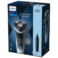 מכונת גילוח + קוצץ שיערות אף ואוזן פיליפס PHILIPS X3003/02 - מאושרת לשימוש ע