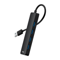 מפצל USB Type-A עם 4 חיבורי USB Type-A בזוס Baseus UltraJoy Series 4-Port HUB Lite - יבואן רשמי!