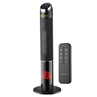 מפזר חום מגדל טורבו הוריקן 2200W כולל אפקט להבה + שלט גולד ליין Gold Line Flame Effect ATL-948B