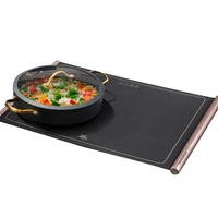 פלטת חימום מתקפלת לשבת מסיליקון 400W שחור \ רוזגולד פוד אפיל Food Appeal