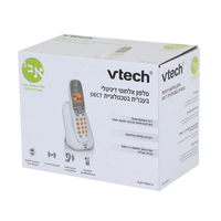 טלפון אלחוטי עם תפריט בעברית בעברית ויטק Vtech SLB-FS6414 - יבואן רשמי