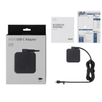 מטען מקורי טייפ סי למחשב נייד אסוס ASUS 65W USB Type-C Adapter AC65-00 - יבואן רשמי
