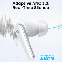 אוזניות אלחוטיות TWS אנקר ANKER Soundcore Liberty 5 ANC - יבואן רשמי - צבע לבן