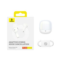 אוזניות אלחוטיות TWS עם סינון רעשים Baseus Bowie M3 - יבואן רשמי - צבע לבן