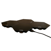 פלטת שבת מתחברת מזכוכית סט רביעייה UNIVERSE NRI-956X4 - צבע שחור - יבואן רשמי