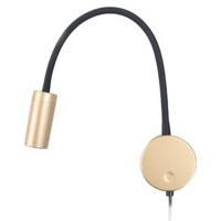 מנורת קיר לשבת צילינדר עם כבל אומגה OMEGA OM-SHAB-CBL-WL-CCT - שנתיים אחריות יבואן רשמי - צבע זהב