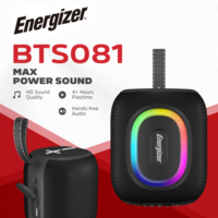 רמקול נייד אלחוטי משולב סוללת גיבוי עם חיבור USB אנרג'ייזר Energizer MAX BTS081 - יבואן רשמי