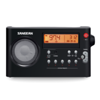 רדיו דיגיטלי AM/FM סאנג'ין SANGEAN PR-D7 - שנתיים אחריות יבואן רשמי - צבע שחור