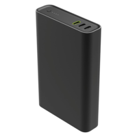 סוללת גיבוי מטען נייד בנפח 20000mAh הספק 45W בעלת 3 חיבורי USB TYPE-C מופי ZAGG Mophie Powerstation Pro - יבואן רשמי - צבע שחור