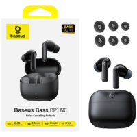 אוזניות אלחוטיות בזוס Baseus Bass BP1 NC TWS - יבואן רשמי - צבע שחור